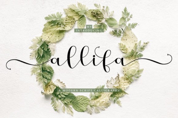 Allifa: A Handwritten Font for Elegant Design