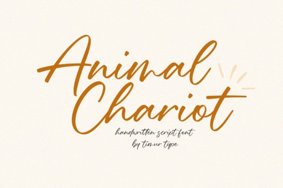 Animal Chariot: Elevating Design with Handwritten Elegance