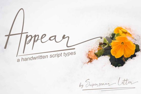 Appear: The Handwritten Font for Modern Elegance