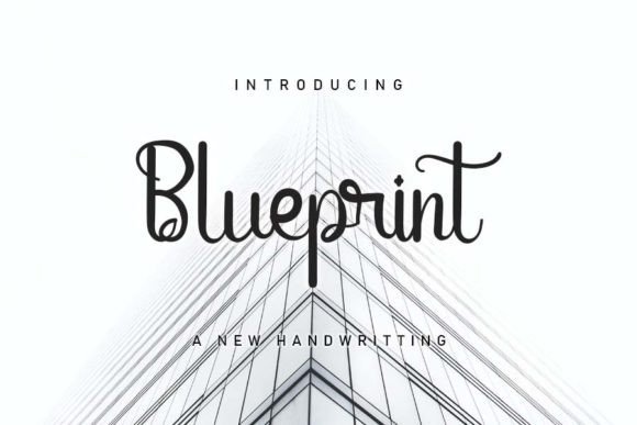 Blueprint: The Sweet & Cursive Handwritten Font for Joyful Design