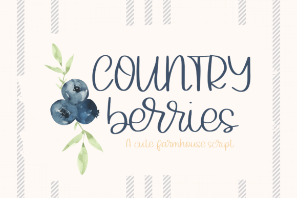Country Berries: A Quirky Font for Authentic Design