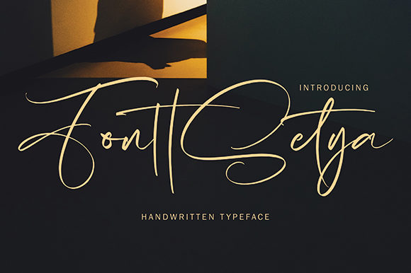 FonttSetya: The Elegant Handwritten Font for Modern Design