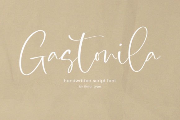 Gastonila: A Sweet Handwritten Font for Elegant Design