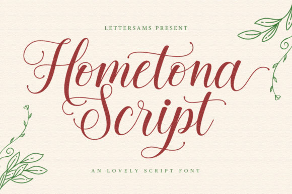 Hometona: The Handwritten Font for Elegant Design