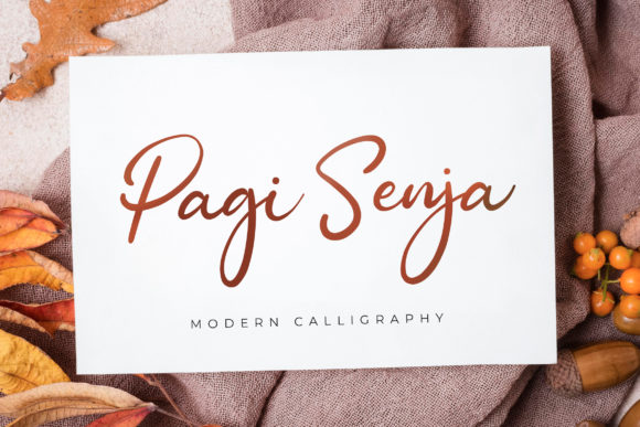 Pagi Senja: A Flowing Handwritten Font for Timeless Designs