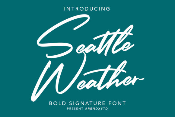 Seattle Weather: A Handwritten Font for Modern Design